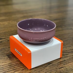 New Le Creuset Mauve Pink Medium Flora Bowl